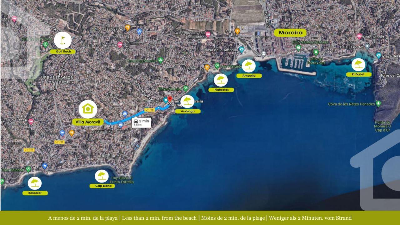 فيلا Solhabitat Moraira Moravit المظهر الخارجي الصورة